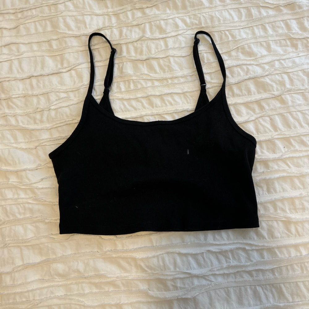 Cropped spaghetti strap top